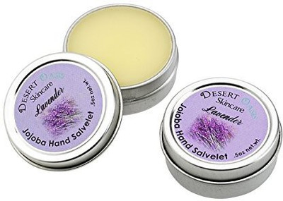 

Desert Oasis Skincare Artisan Jojoba Oil Lavender Hand Salve scented with fresh Lavendar Blossom(14.17 g)