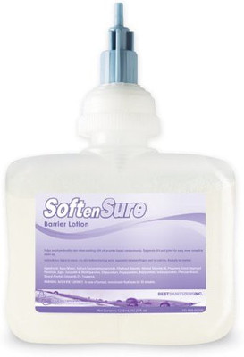 

Best Sanitizers Inc LO10001 SoftenSure Barrier Lotion, 1 Cartridge Case of 6(250 ml)
