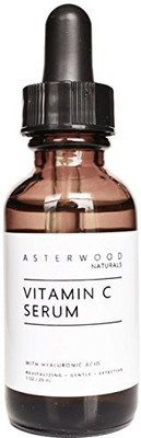 

Asterwood Naturals Vitamin C 20% Serum with Organic Hyaluronic Acid 20% - Lighten Sun Spots(29 ml)