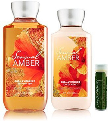 

Bath & Body Works SENSUAL AMBER Body Lotion & 10oz Shower Gel Gift Set(236 ml)