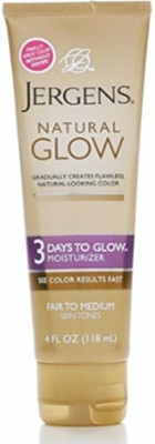 

Jergens Natural Glow 3 Days To Glow Moisturizer, Fair To Medium pack Of 2(118 ml)