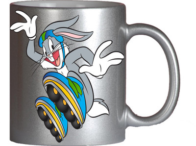 

Maison N Mode Dance Cartn Silver Coffee Ceramic Mug(330 ml)