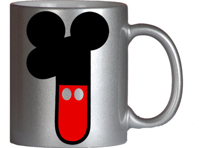 

Maison N Mode Mickey Bk Red 1 Silver Coffee Ceramic Mug(330 ml)