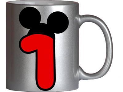 

Maison N Mode Mickey One Silver Coffee Ceramic Mug(330 ml)