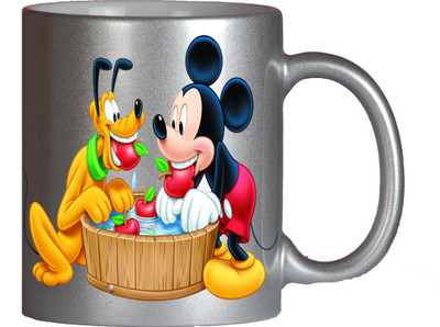 

Maison N Mode Scooby Yelo Mickey Silver Coffee Ceramic Mug(330 ml)