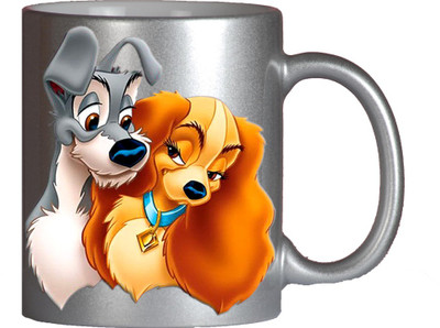 

Maison N Mode Scooby Dog Face Silver Coffee Ceramic Mug(330 ml)