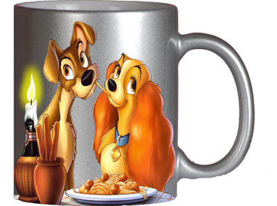 

Maison N Mode Scooby Dog Face Candle Silver Coffee Ceramic Mug(330 ml)
