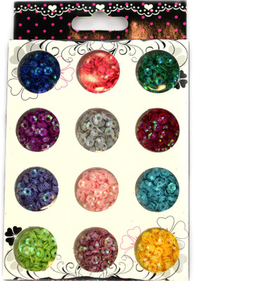 

savni 12 boxes of nail pastings for women multicolor floral(pink)