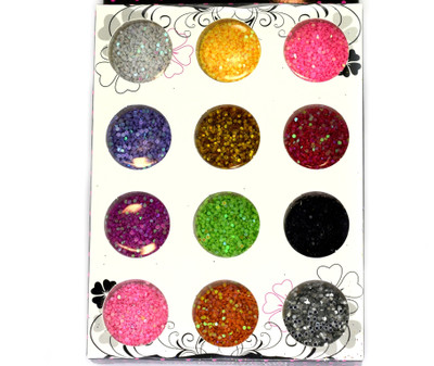 

Savni 12 boxes of nail pastings for women multicolor shimmer(pink)