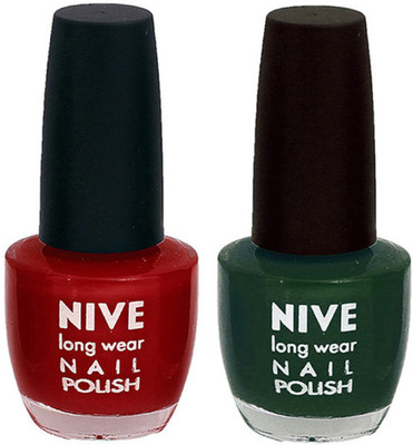 

Nive Colour Blast Nail Polish 110016 Pink,Green(Pack of 2)