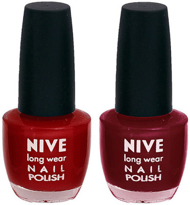 

Nive Colour Blast Nail Polish 110035 Pink,Red(Pack of 2)