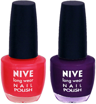 

Nive Colour Blast Nail Polish 110047 Pink,Purple(Pack of 2)