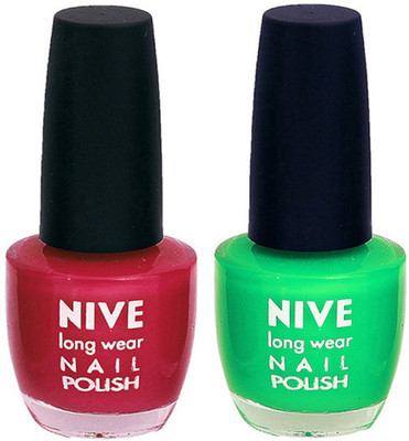 

Nive Colour Blast Nail Polish 13102354 Pink,Green(Pack of 2)