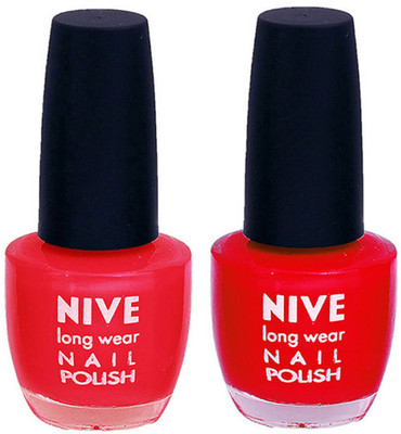 

Nive Colour Blast Nail Polish 13102310 Red,Red(Pack of 2)
