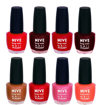 

Nive Colour Blast Nail Lacquer (Set of 8 Nail Polish) 3005201706 Multicolor(Pack of 8)
