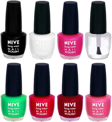 

Nive Colour Blast Nail Lacquer (Set of 8 Nail Polish) 3005201765 Multicolor(Pack of 8)