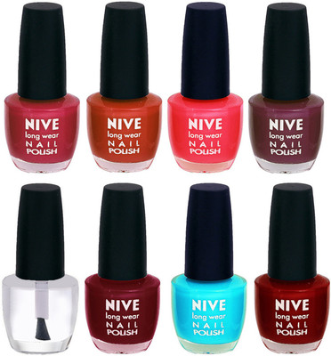 

Nive Colour Blast Nail Lacquer (Set of 8 Nail Polish) 3005201756 Multicolor(Pack of 8)