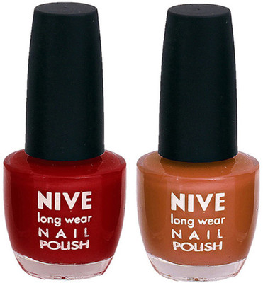 

Nive Colour Blast Nail Polish 110008 Pink,Brown(Pack of 2)