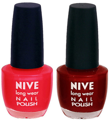 

Nive Colour Blast Nail Polish 13102302 Red,Red(Pack of 2)