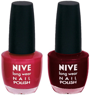 

Nive Colour Blast Nail Polish 13102372 Pink,Red(Pack of 2)