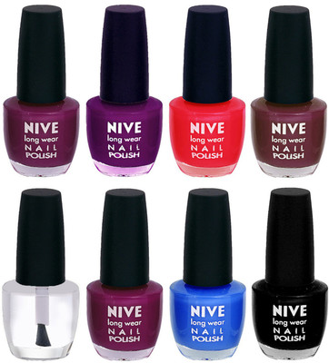 

Nive Colour Blast Nail Lacquer (Set of 8 Nail Polish) 3005201761 Multicolor(Pack of 8)