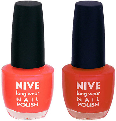 

Nive Colour Blast Nail Polish 13102392 Orange,Brown(Pack of 2)