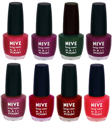 

Nive Colour Blast Nail Lacquer (Set of 8 Nail Polish) 3005201760 Multicolor(Pack of 8)