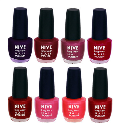 

Nive Colour Blast Nail Lacquer (Set of 8 Nail Polish) 3005201715 Multicolor(Pack of 8)