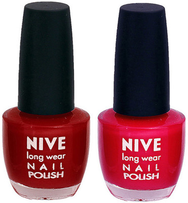 

Nive Colour Blast Nail Polish 110017 Pink(Pack of 2)
