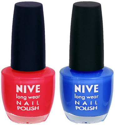 

Nive Colour Blast Nail Polish 110050 Pink,Blue(Pack of 2)