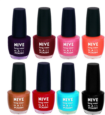 

Nive Colour Blast Nail Lacquer (Set of 8 Nail Polish) 3005201752 Multicolor(Pack of 8)