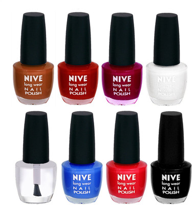 

Nive Colour Blast Nail Lacquer (Set of 8 Nail Polish) 3005201740 Multicolor(Pack of 8)
