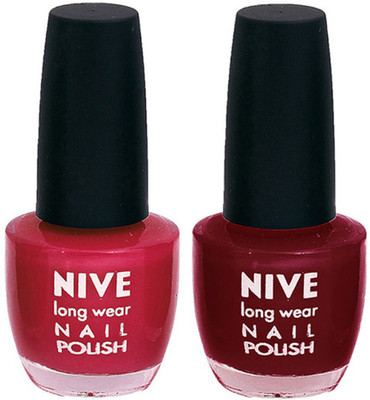 

Nive Colour Blast Nail Polish 13102373 Pink,Red(Pack of 2)