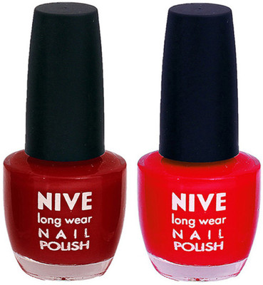 

Nive Colour Blast Nail Polish 110013 Pink,Red(Pack of 2)