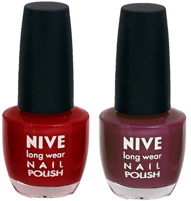 

Nive Colour Blast Nail Polish 110021 Pink,Purple(Pack of 2)
