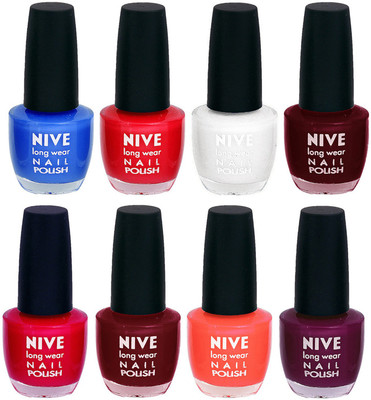 

Nive Colour Blast Nail Lacquer (Set of 8 Nail Polish) 3005201762 Multicolor(Pack of 8)