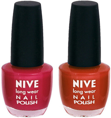 

Nive Colour Blast Nail Polish 13102343 Pink,Brown(Pack of 2)
