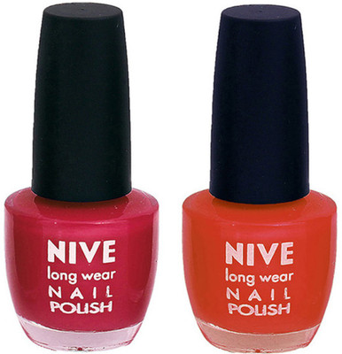 

Nive Colour Blast Nail Polish 13102355 Pink,Brown(Pack of 2)