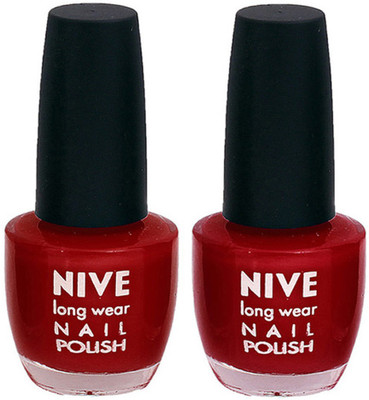 

Nive Colour Blast Nail Polish 110012 Pink,Red(Pack of 2)