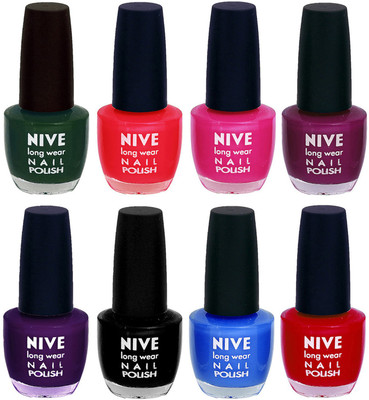 

Nive Colour Blast Nail Lacquer (Set of 8 Nail Polish) 3005201767 Multicolor(Pack of 8)