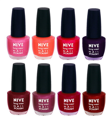 

Nive Colour Blast Nail Lacquer (Set of 8 Nail Polish) 3005201712 Multicolor(Pack of 8)