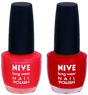 

Nive Colour Blast Nail Polish 13102328 Red,Red(Pack of 2)