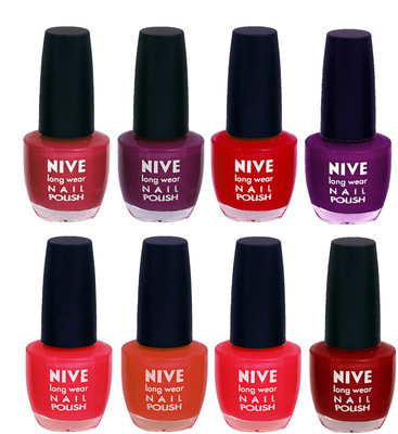 

Nive Colour Blast Nail Lacquer (Set of 8 Nail Polish) 3005201725 Multicolor(Pack of 8)