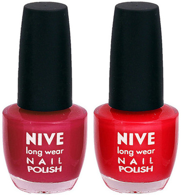 

Nive Colour Blast Nail Polish 13102353 Pink,Red(Pack of 2)