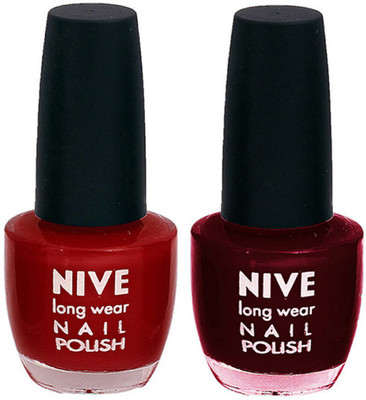 

Nive Colour Blast Nail Polish 110010 Pink,Red(Pack of 2)