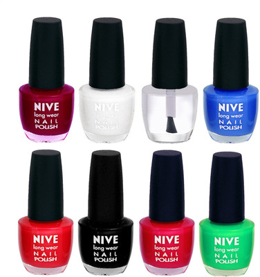 

Nive Colour Blast Nail Lacquer (Set of 8 Nail Polish) 3005201742 Multicolor(Pack of 8)