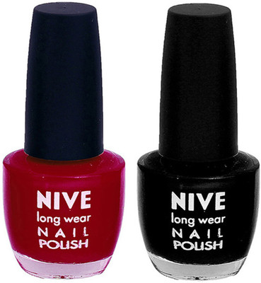 

Nive Colour Blast Nail Lacquer Pink,Black(Pack of 2)