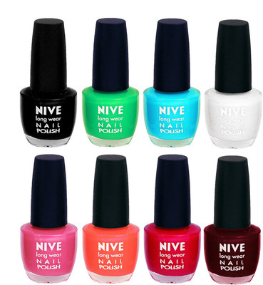 

Nive Colour Blast Nail Lacquer (Set of 8 Nail Polish) 3005201747 Multicolor(Pack of 8)