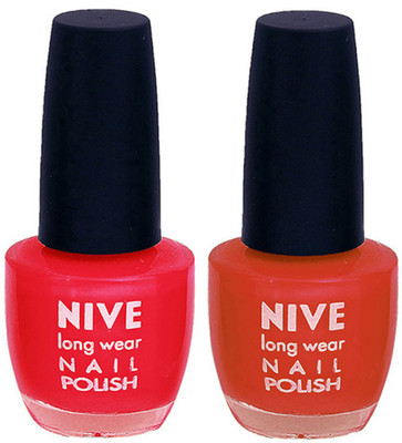 

Nive Colour Blast Nail Polish 13102317 Red,Brown(Pack of 2)