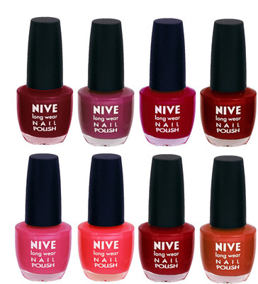 

Nive Colour Blast Nail Lacquer (Set of 8 Nail Polish) 3005201716 Multicolor(Pack of 8)
